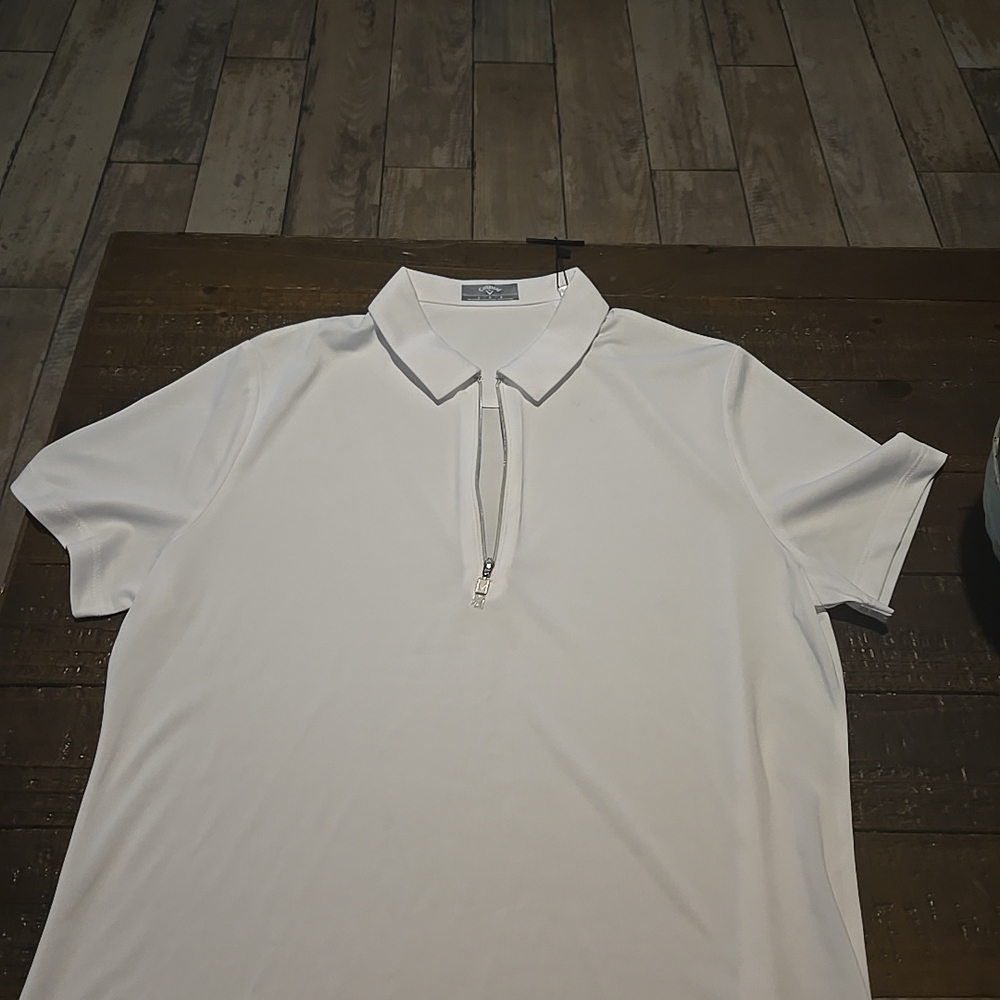 Callaway Classic White Short Sleeve Polo